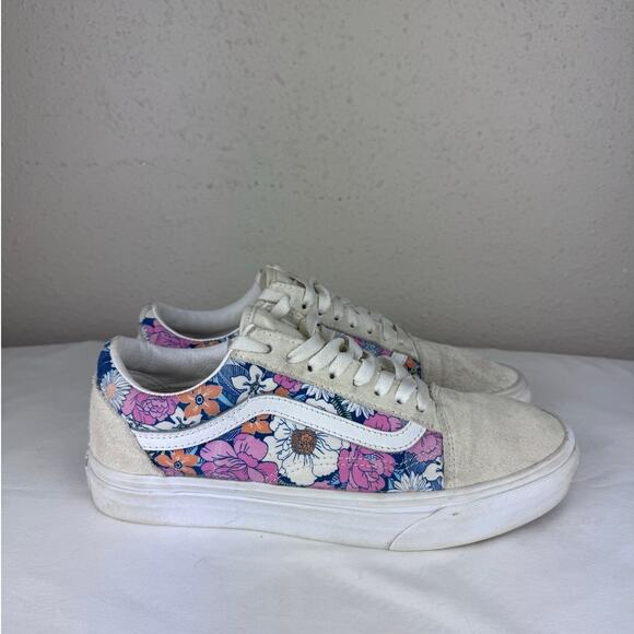 Vans Shoes - Vans Old Skool Retro Floral Sneakers womens size 8.5